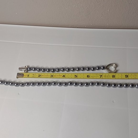 Metal Bead With Decorative Clasps Necklace And Bracelet Set - Picture 9 of 13